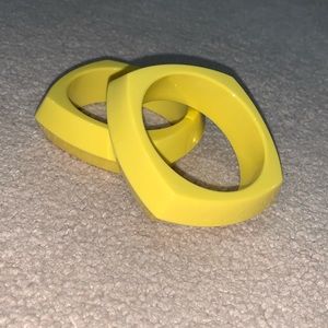 Yellow Chunky Bracelets